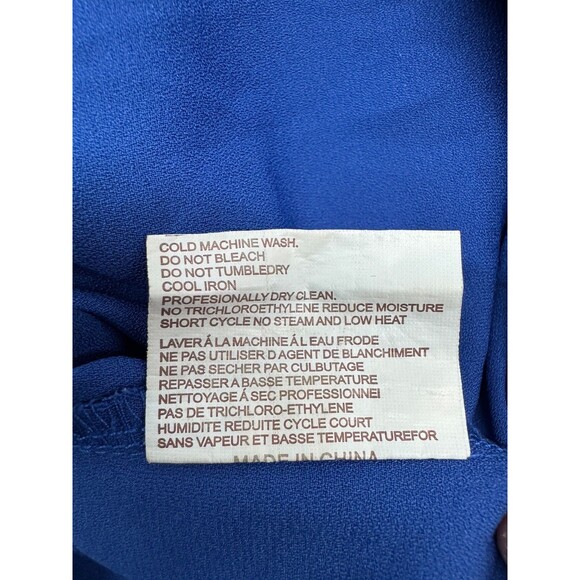 Fine Illusion Elegant Romper Women's Size Small Beaded Halter Neck  Blue - Picture 8 of 8